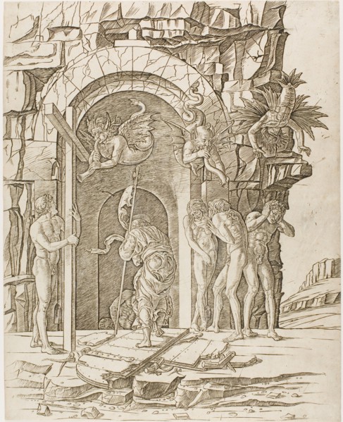Descent into Limbo, c.1465. Creator: School of Andrea Mantegna.