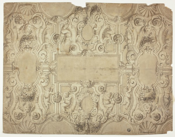Design for a Ceiling Decoration, 17th century. Creator: Unknown.