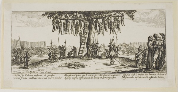The Hanging, plate eleven from The Large Miseries of War, n.d. Creator: Gerard van Schagen.