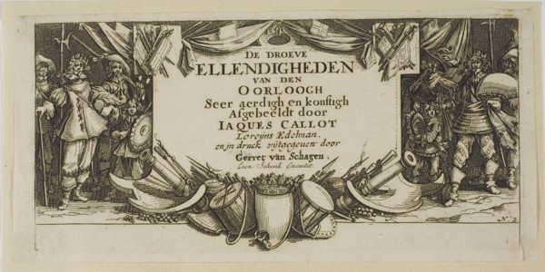 Frontispiece, from The Large Miseries of War, n.d. Creator: Gerard van Schagen.