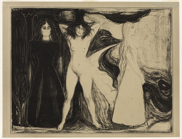 Woman (The Sphinx), 1899. Creator: Edvard Munch.