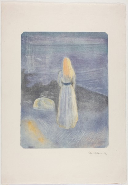 Young Woman on the Beach, 1896. Creator: Edvard Munch.