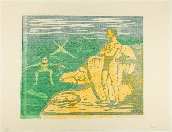 Boys Bathing, 1899. Creator: Edvard Munch.