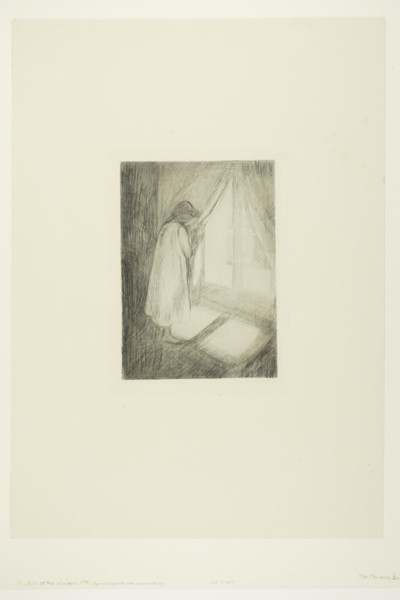 The Girl at the Window, 1894. Creator: Edvard Munch.