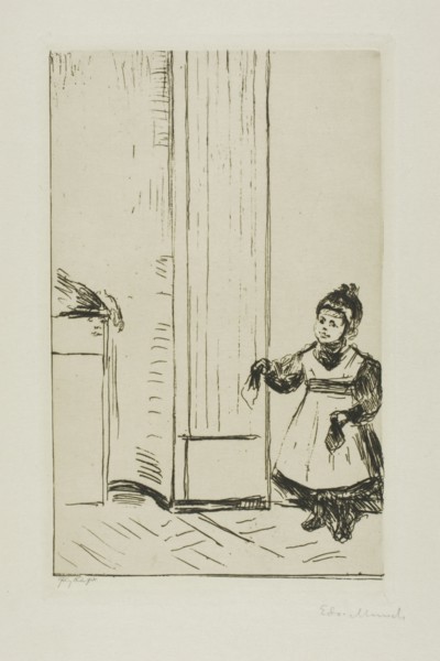 Interior with a Child. Lothar Linde, 1902. Creator: Edvard Munch.
