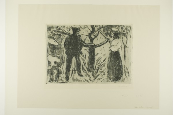 Adam and Eve, 1915. Creator: Edvard Munch.