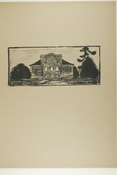 The Garden in Front of Dr. Linde's House, 1902. Creator: Edvard Munch.