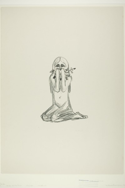 Omega and the Flower, 1908/09. Creator: Edvard Munch.