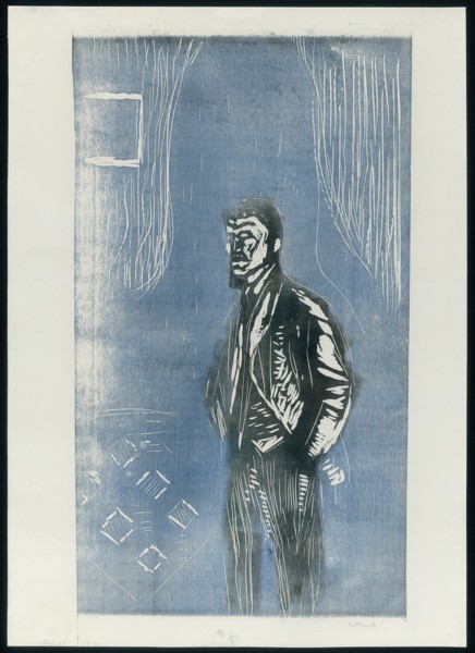 Self-Portrait in Moonlight, 1904-06. Creator: Edvard Munch.