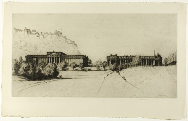 The Royal Scottish Academy, 1916. Creator: David Young Cameron.