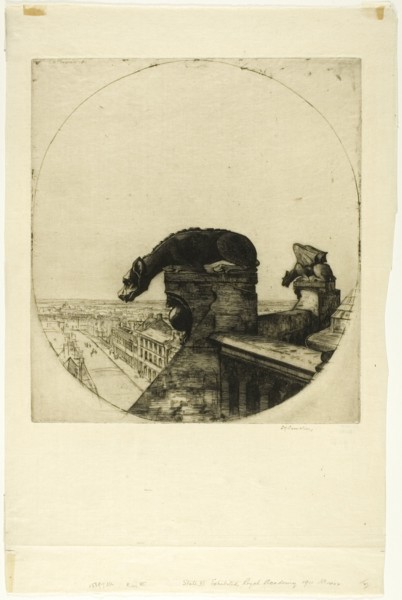 The Wingless Chimera, 1911. Creator: David Young Cameron.