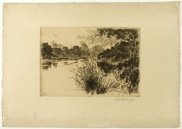 The Clyde Near Carmyle, 1889. Creator: David Young Cameron.