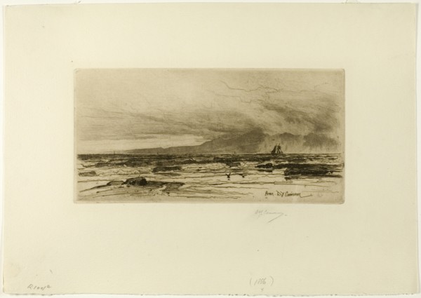 Arran, plate fourteen from the Clyde Set, 1889. Creator: David Young Cameron.