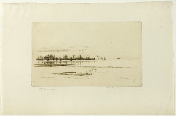Ardossan, plate seventeen from the Clyde Set, 1889. Creator: David Young Cameron.