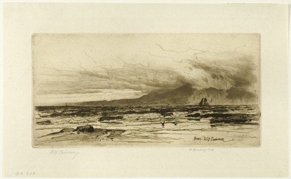 Arran, plate fourteen from the Clyde Set, 1889. Creator: David Young Cameron.