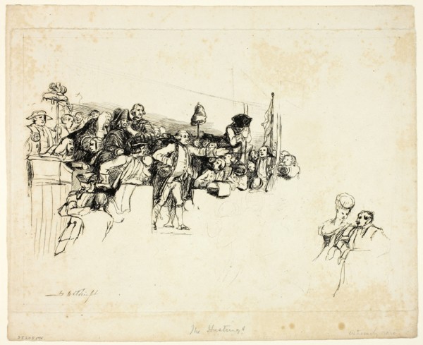 Charles James Fox on the Hustings at Covent Garden, n.d. Creator: David Wilkie.