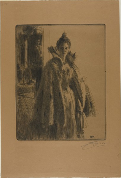H. R. H. Princess Ingeborg of Sweden II, 1900. Creator: Anders Leonard Zorn.