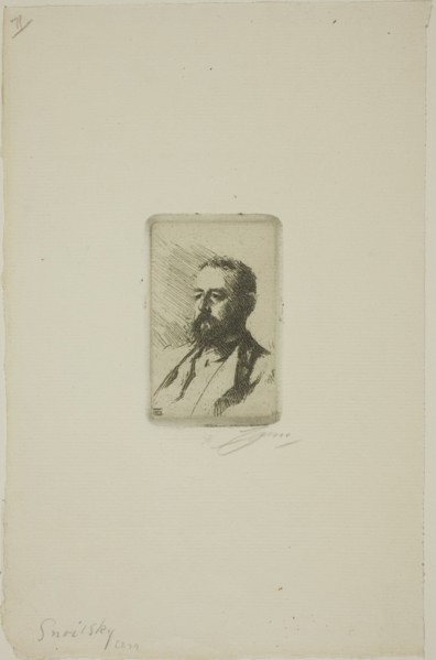 Carl Snoilsky, 1888. Creator: Anders Leonard Zorn.