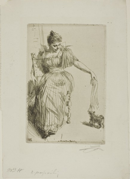 Gerda Hagborg II, 1893. Creator: Anders Leonard Zorn.