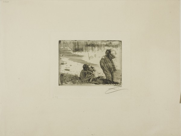 Young People Bathing, 1894. Creator: Anders Leonard Zorn.