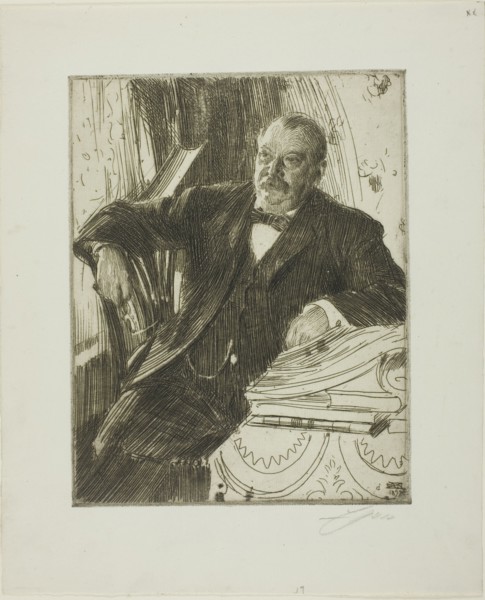 Grover Cleveland II, 1899. Creator: Anders Leonard Zorn.