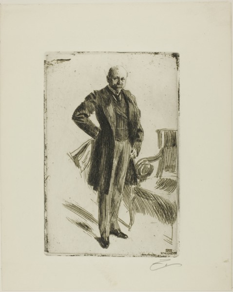 Colonel Lamont I (Whole length), 1900. Creator: Anders Leonard Zorn.