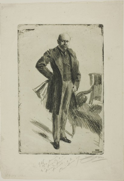 Colonel Lamont I (Whole length), 1900. Creator: Anders Leonard Zorn.