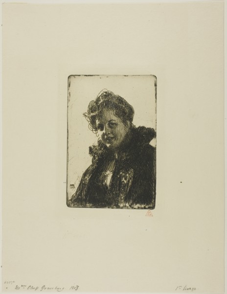 Mrs. Granberg, 1903. Creator: Anders Leonard Zorn.