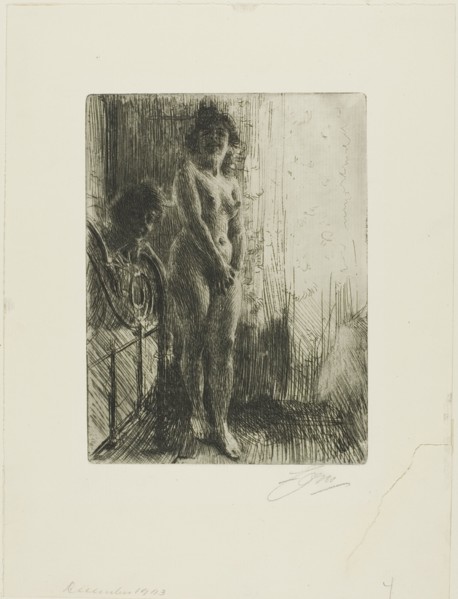 A Dark Corner, 1903. Creator: Anders Leonard Zorn.
