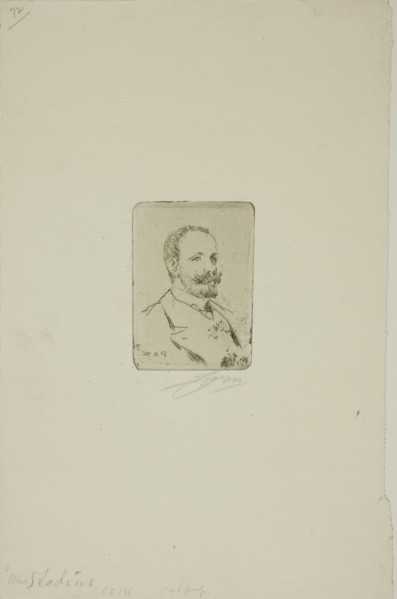 Uno Stadius, 1905. Creator: Anders Leonard Zorn.