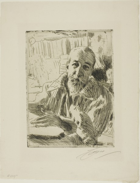 Anatole France, 1906. Creator: Anders Leonard Zorn.