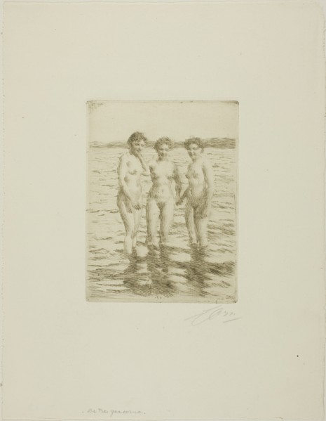 The Three Graces, 1910. Creator: Anders Leonard Zorn.