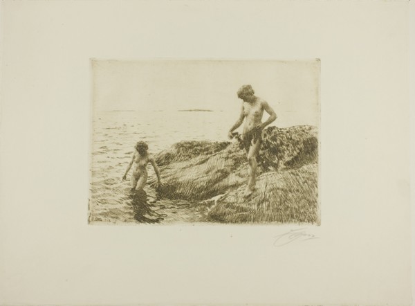 Seaward Skerries, 1913. Creator: Anders Leonard Zorn.
