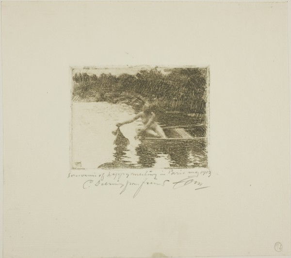 Eka, 1913. Creator: Anders Leonard Zorn.