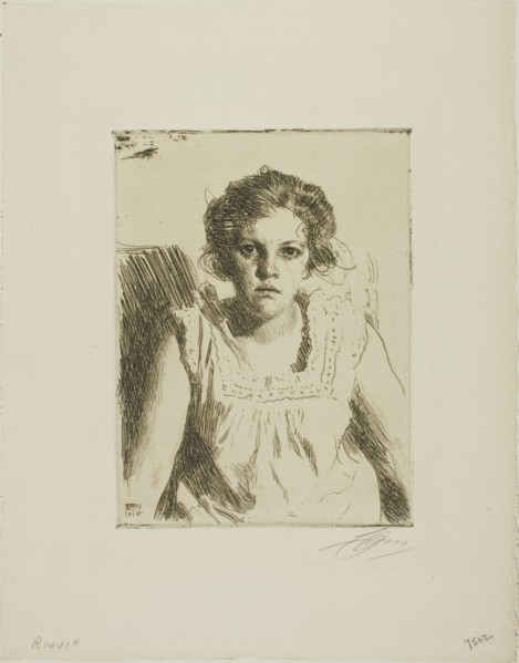 Frida, 1914. Creator: Anders Leonard Zorn.