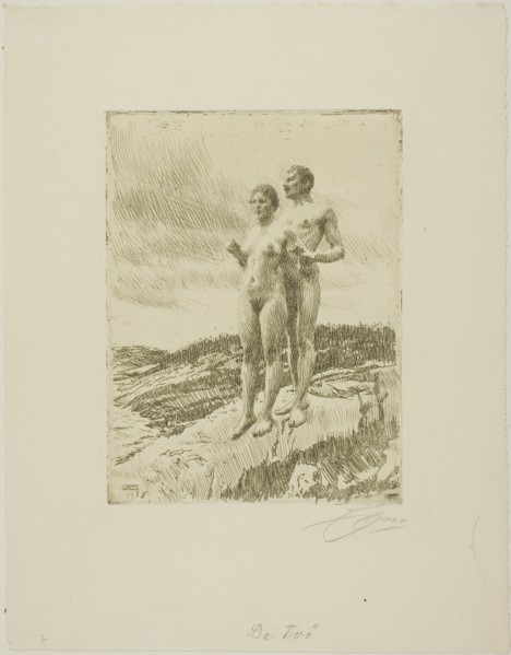 The Two, 1916. Creator: Anders Leonard Zorn.