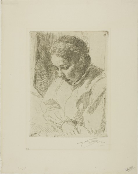 At Prayer, 1911 or 1912. Creator: Anders Leonard Zorn.
