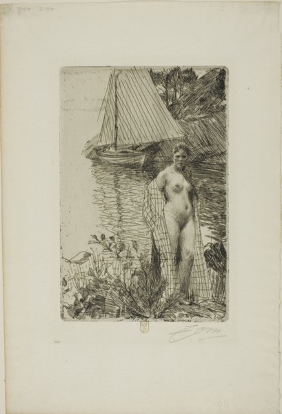 My Model and my Boat, 1894. Creator: Anders Leonard Zorn.