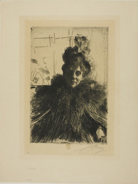 Gerda Hagborg III, 1896. Creator: Anders Leonard Zorn.