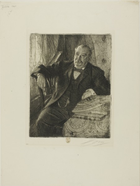 Grover Cleveland I, 1899. Creator: Anders Leonard Zorn.
