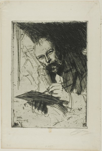 Carl Larsson, 1897. Creator: Anders Leonard Zorn.