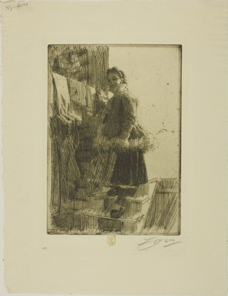 The Storehouse, 1903. Creator: Anders Leonard Zorn.