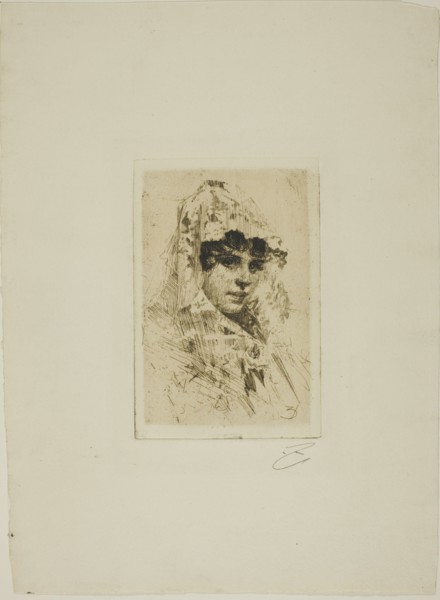 Spanish Woman, 1884. Creator: Anders Leonard Zorn.