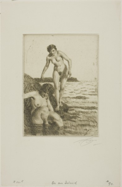 On Hemsö Island, 1917. Creator: Anders Leonard Zorn.