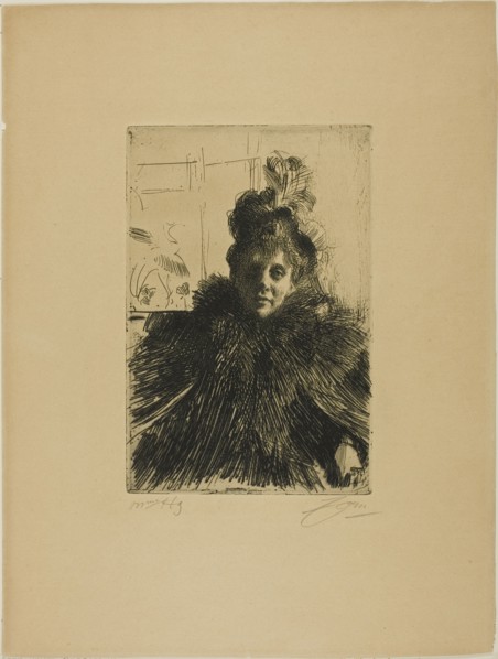 Gerda Hagborg III, 1896. Creator: Anders Leonard Zorn.