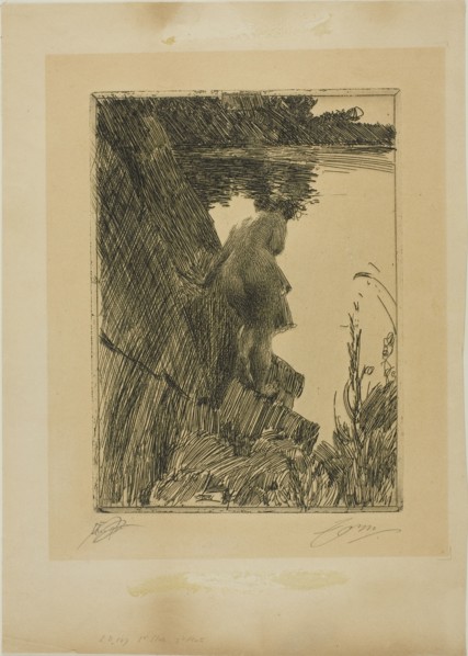 Bather (Evening) II, 1896. Creator: Anders Leonard Zorn.