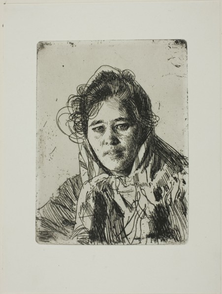 Young Girl from Mora (Kråkberg's Anna), 1903. Creator: Anders Leonard Zorn.