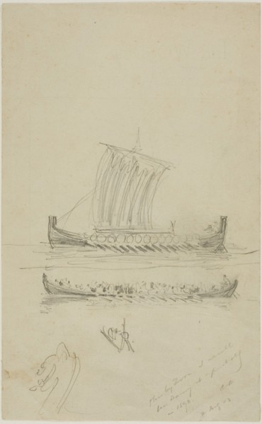 Sketch of Captain Anderson's Sailing Vessel, 1893. Creator: Anders Leonard Zorn.