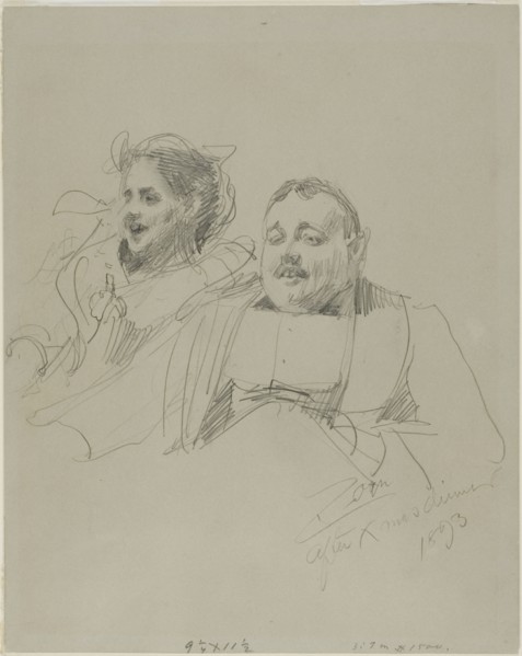 Mr. and Mrs. Raymond Johnson, 1893. Creator: Anders Leonard Zorn.