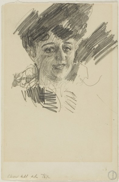 Head of a Woman, n.d. Creator: Anders Leonard Zorn.